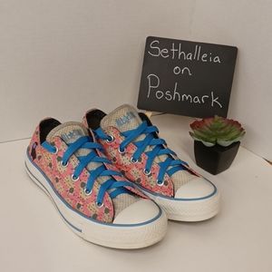 Converse All Star Black Sheep Low Tops Lambs Pink Blue Gray Womens Sz 6